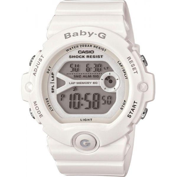 Casio Casio Baby-G BG-6903-7B  BG-6903-7B электронные женские часы серый циферблат, браслет пластик — вид спереди