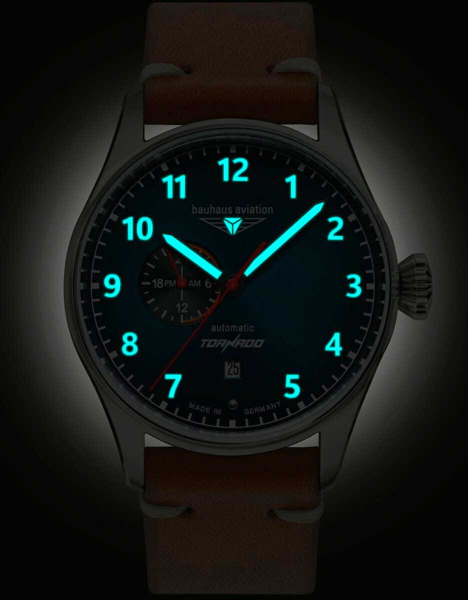 Bauhaus Bauhaus Aviation 27643,  германия мужские часы на браслете кожаный боковой вид