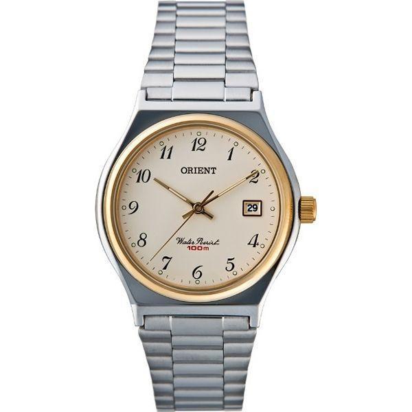 Orient Orient UN3T000Y (FUN3T000Y)  FUN3T000Y  мужские часы белый циферблат, браслет  — вид спереди