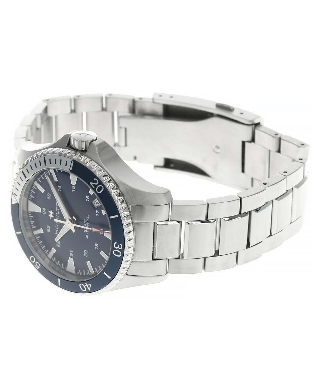 Оригинальные часы Hamilton Hamilton Khaki Navy Scuba Auto H82345141 механические калибр механизма h-10 общий вид