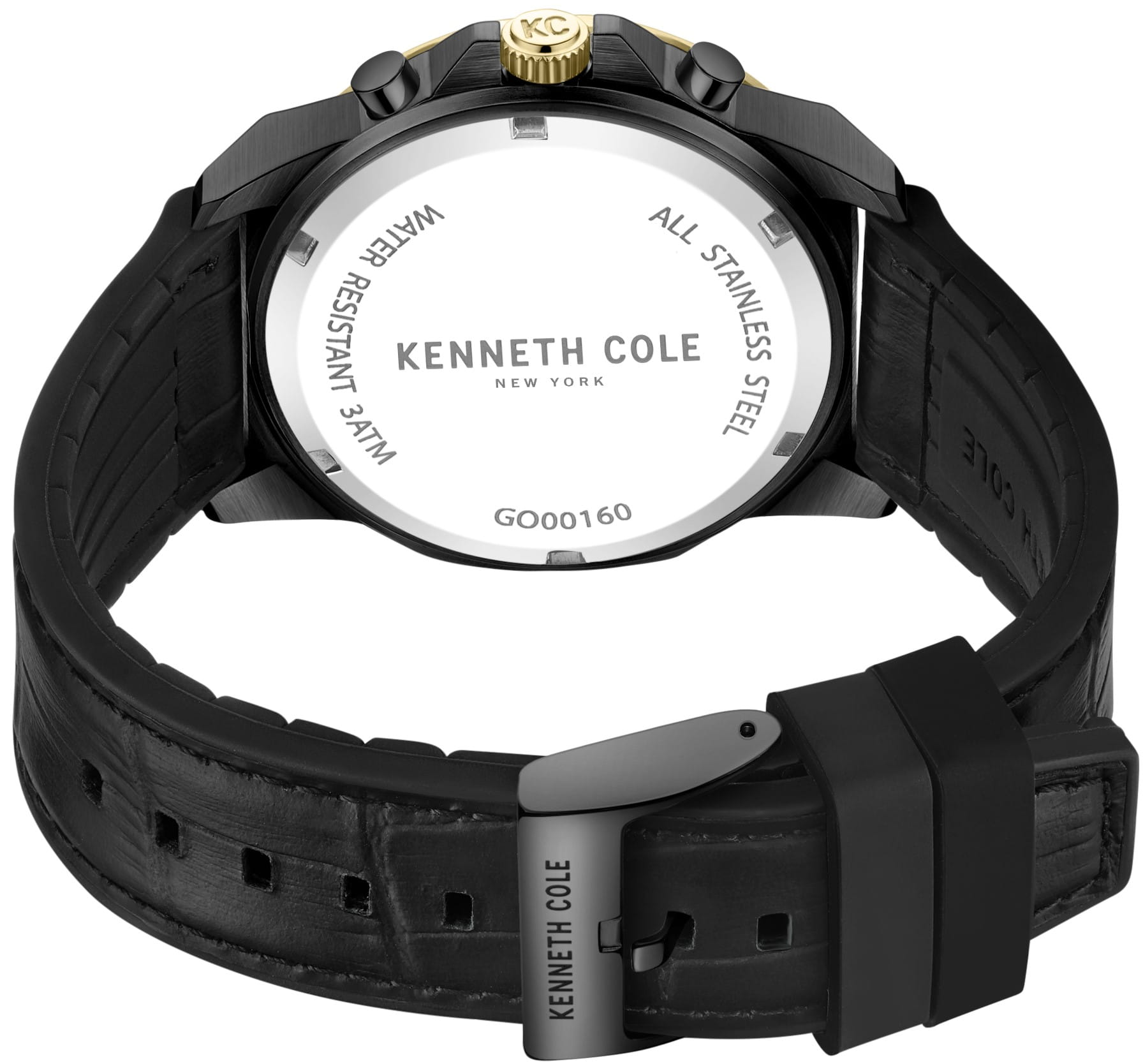 Kenneth Cole Kenneth Cole New York KCWGO0016003,  сша мужские часы на браслете кожаный боковой вид