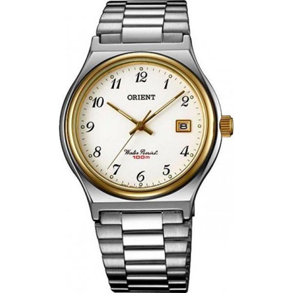 Orient Orient UN3T000W (FUN3T000W)  FUN3T000W  мужские часы белый циферблат, браслет  — вид спереди