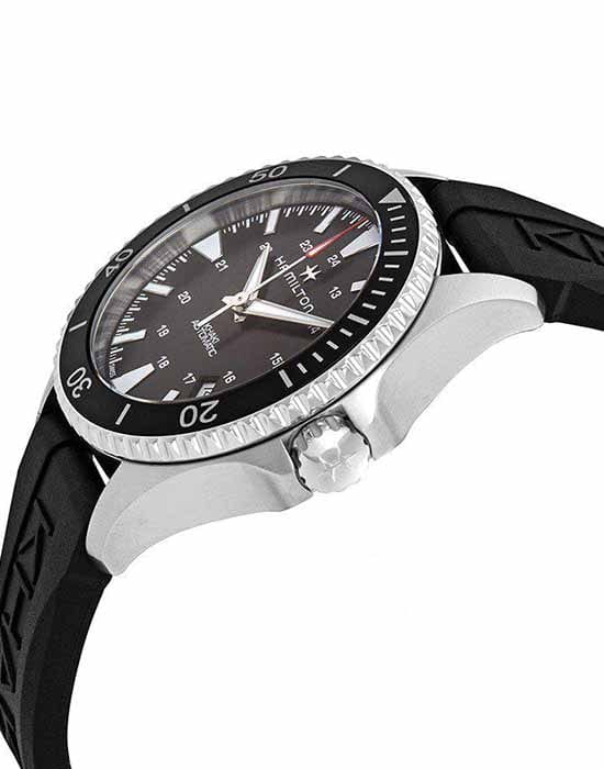 Hamilton Hamilton Khaki Navy Scuba H82335331, khaki navy швейцария мужские часы на браслете каучук боковой вид