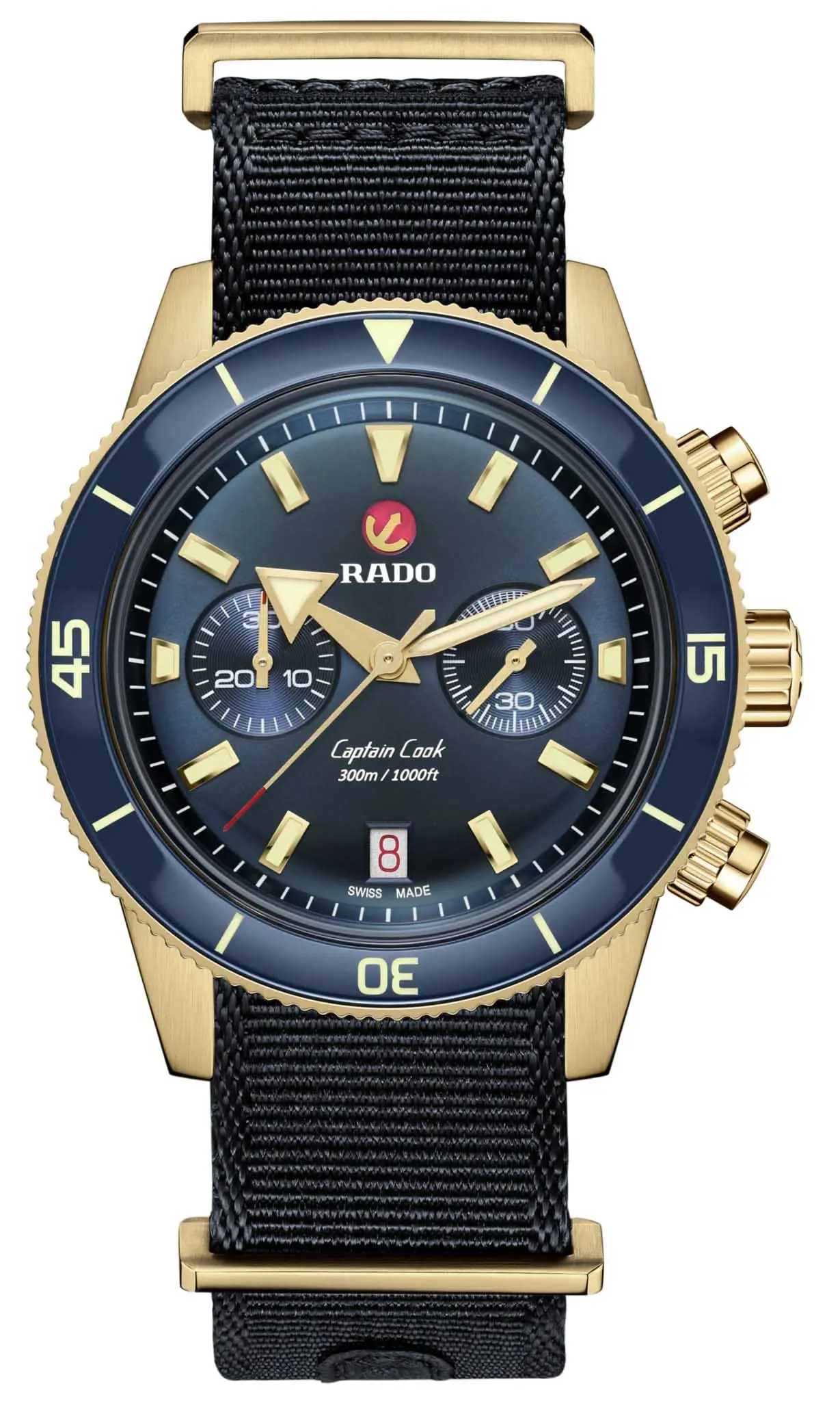 Часы Rado Captain Cook Automatic Chronograph R32146208 купить в  Санкт-Петербурге по цене 602671 RUB: описание, характеристики