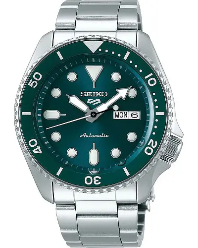 Green seiko 5 on sale sports