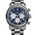 Breitling Breitling Aviator 8 B01 Chronograph 43 AB0119131C1A1  AB0119131C1A1 механические мужские часы синий циферблат, браслет нержавеющая сталь — вид спереди