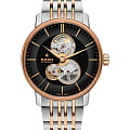 Rado Rado Coupole Classic Open Heart Automatic R22894163 Classic R22894163 механические мужские часы черный циферблат, браслет сталь c pvd покрытием — вид спереди