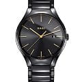 Rado Rado True R27238152  R27238152 кварцевые мужские часы черный циферблат, браслет керамика — вид спереди