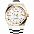 Adriatica Adriatica Automatic A8326.2113A  A8326.2113A механические мужские часы белый циферблат, браслет нержавеющая сталь — вид спереди