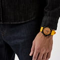 Wainer Wainer Automatic WA.25110-B механические мужские часы часы крупный план желтый циферблата