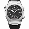 D1 Milano D1 Milano DVRJ01  DVRJ01 механические мужские часы черный циферблат, браслет силикон — вид спереди