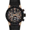 TAG Heuer TAG Heuer Carrera CBG2050.FC6426  CBG2050.FC6426 механические мужские часы черный циферблат, браслет кожаный — вид спереди