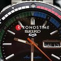 Seiko Seiko 5 Sports SRPK13K1 механические мужские часы часы, крупный план черный циферблат